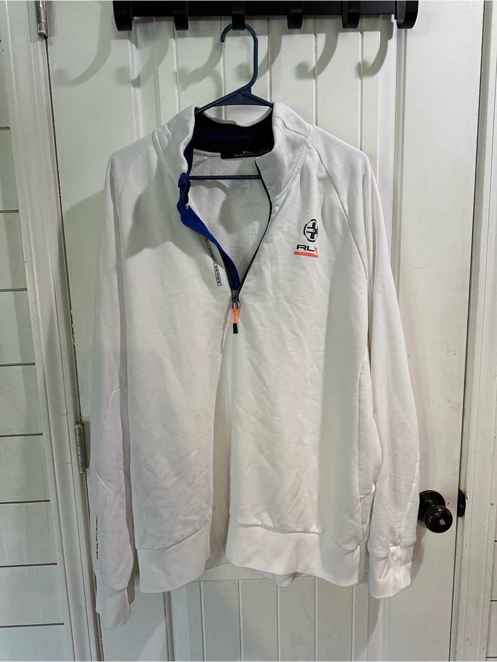 RLX Ralph Lauren Sailing Ocean Series Quarter Zip Pullover White Men’s XXL yacht